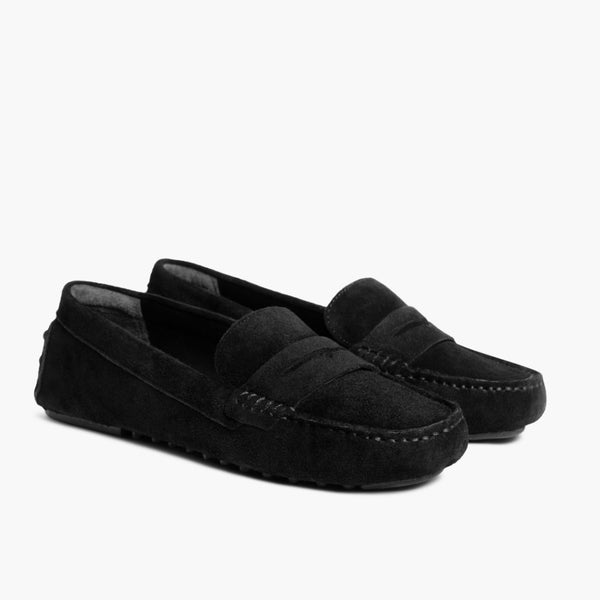 Driving Loafer | Schwarzes Wildleder