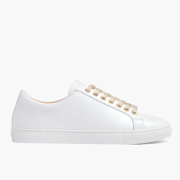 Women's Premier Low Top | White & Gold