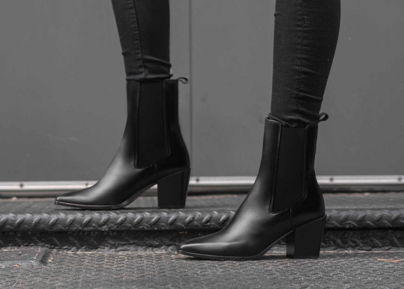 Best High Heel Boot: <a href="https://thursdayboots.com/products/womens-knockout-chelsea-boot-black-matte">The Knockout</a>