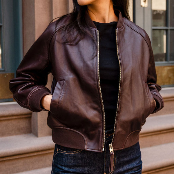 Bomber Jacket | Oxblood — product photo
