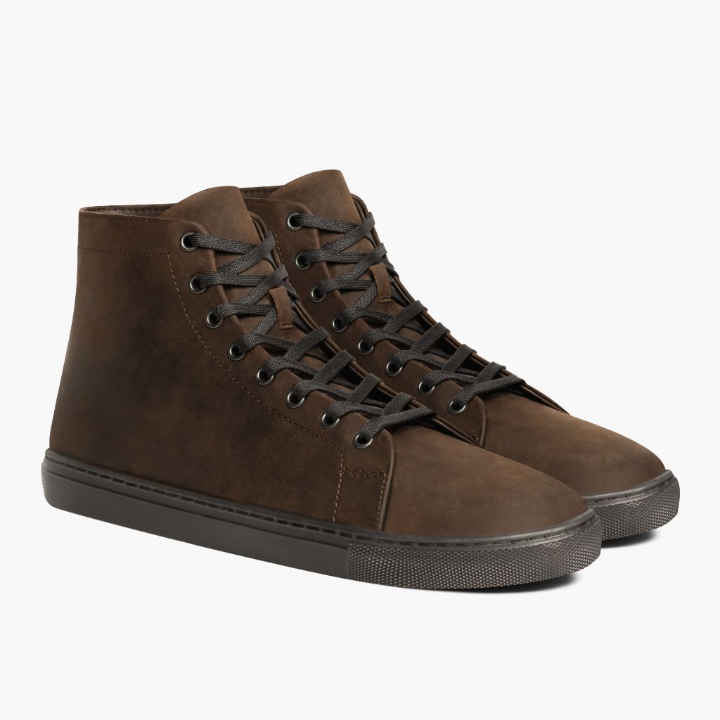 Men's Premier High Top Sneaker In Cacao Brown Leather Thursday