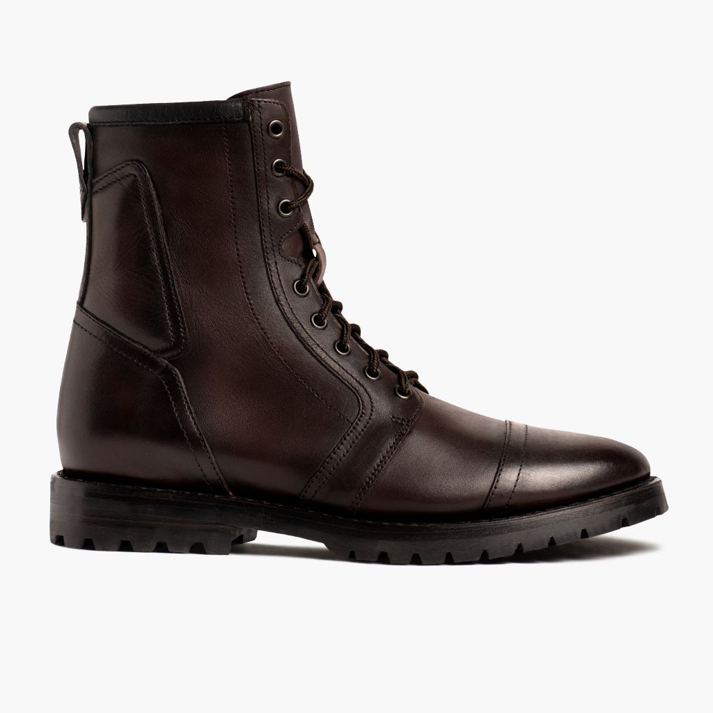 Men's Casa Moto Zip-Up Boot in Brown 'Old English' Leather - Thursday
