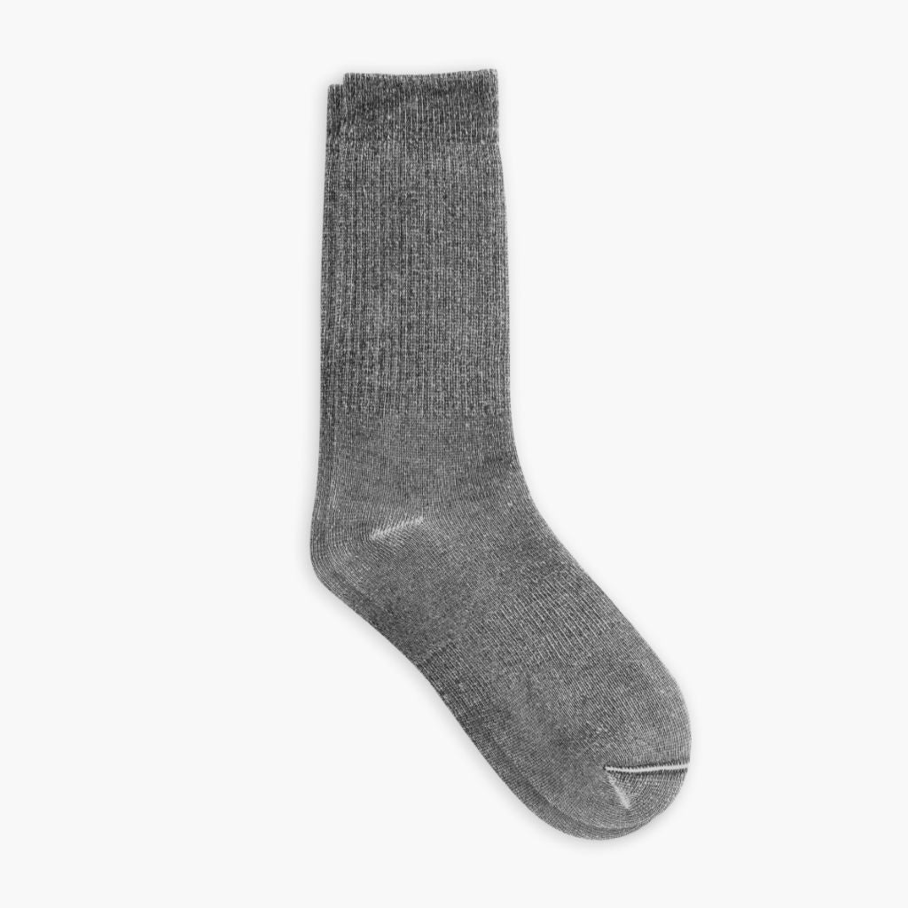 Men's Wool Cabin Boot Sock In Black - Thursday