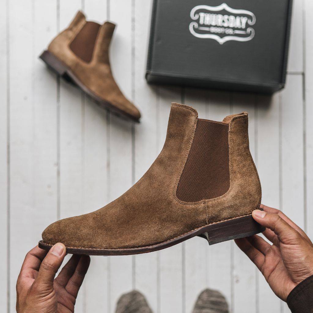 Thursday Boot Co Cavalier Chelsea Boots Mens Size US 12 Brown Suede Leather Men main image 2