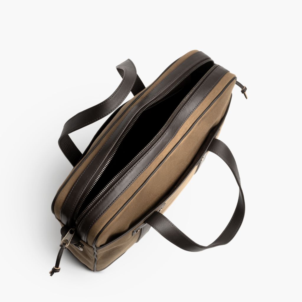 Men's Commuter Messenger Bag in Tan Canvas - Thursday