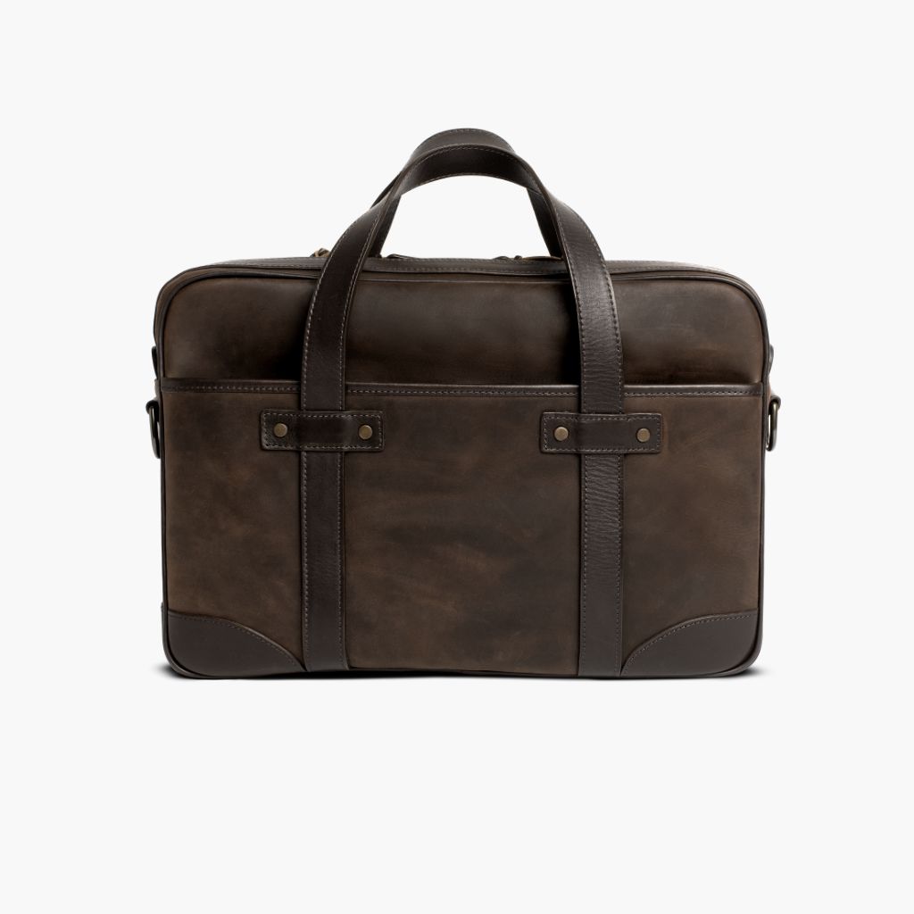 tobacco leather bag Men's Commuter Messenger Bag in Brown 'Tobacco' Leather