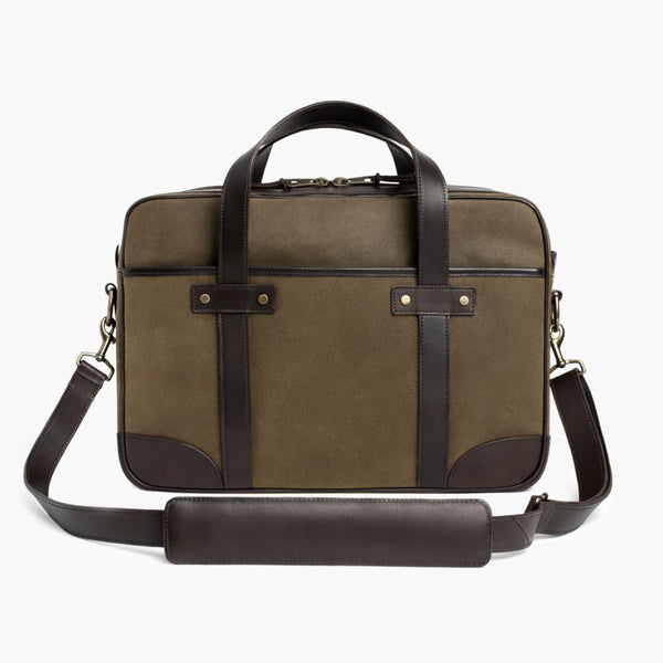Men's Commuter Messenger Bag in Brown 'Anejo' Leather - Thursday