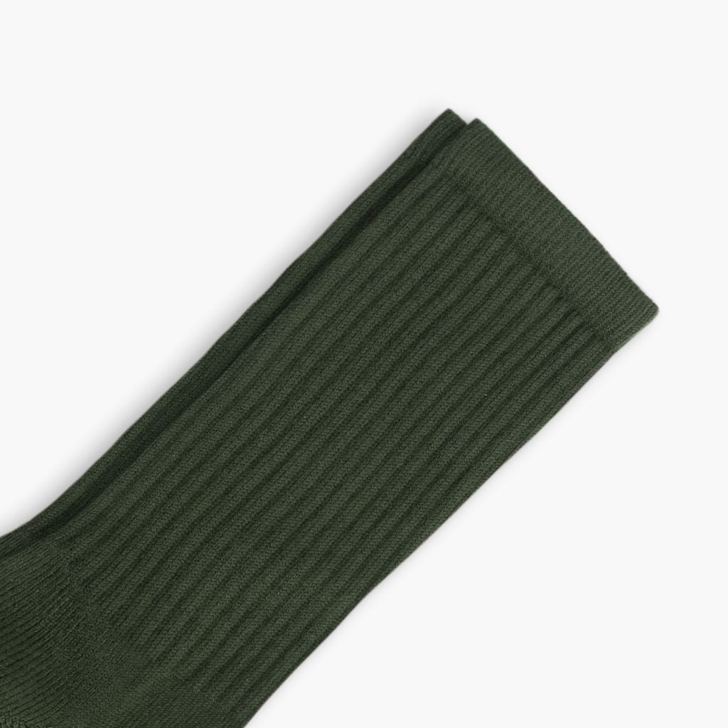 Men's Cotton Crew Sock in Hunter Greenby Thursday Boot Company