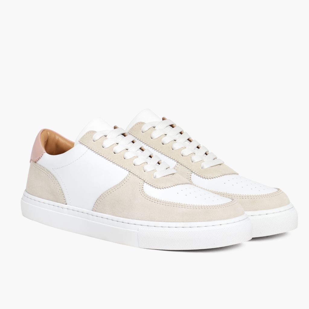 Women's Court Low Top Sneaker In Pink 'Blush' Leather - Thursday