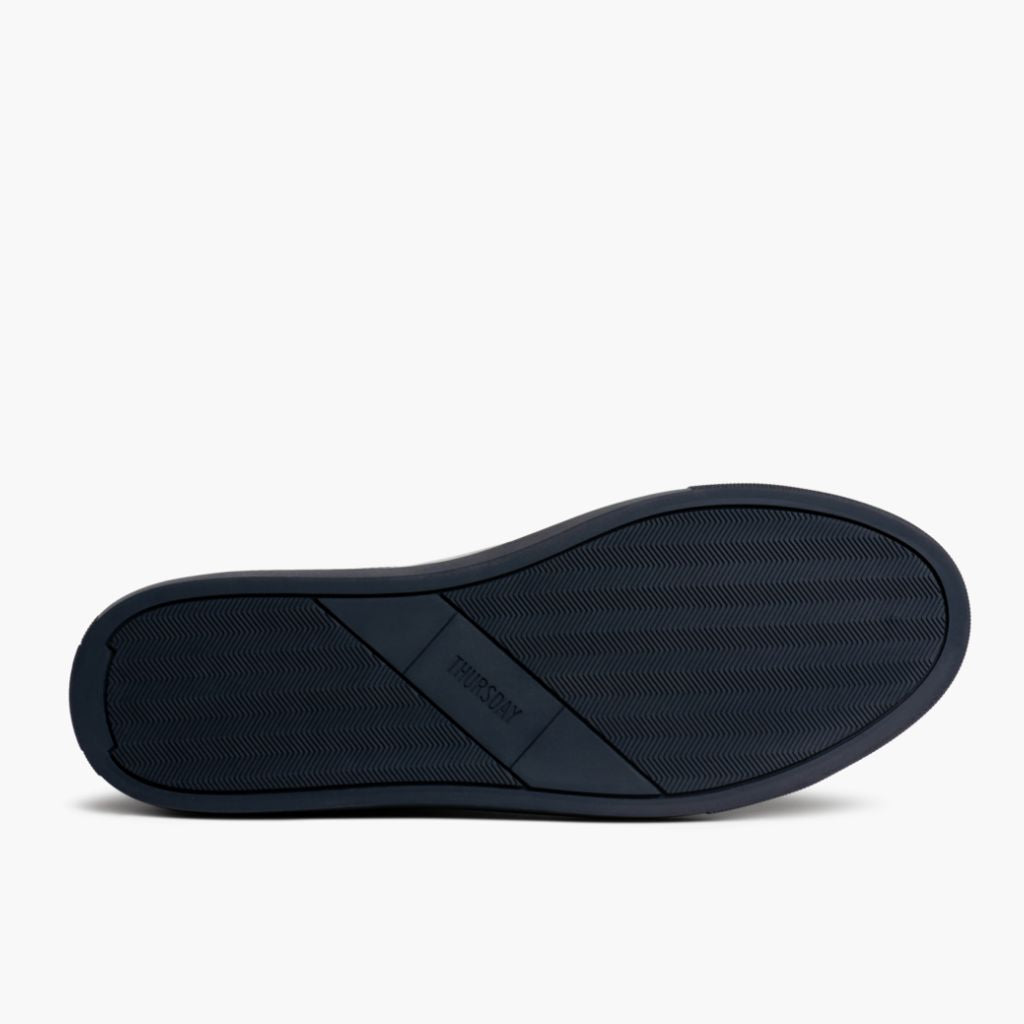 Men's Encore Low Top Sneaker In Navy Blue Leather - Thursday