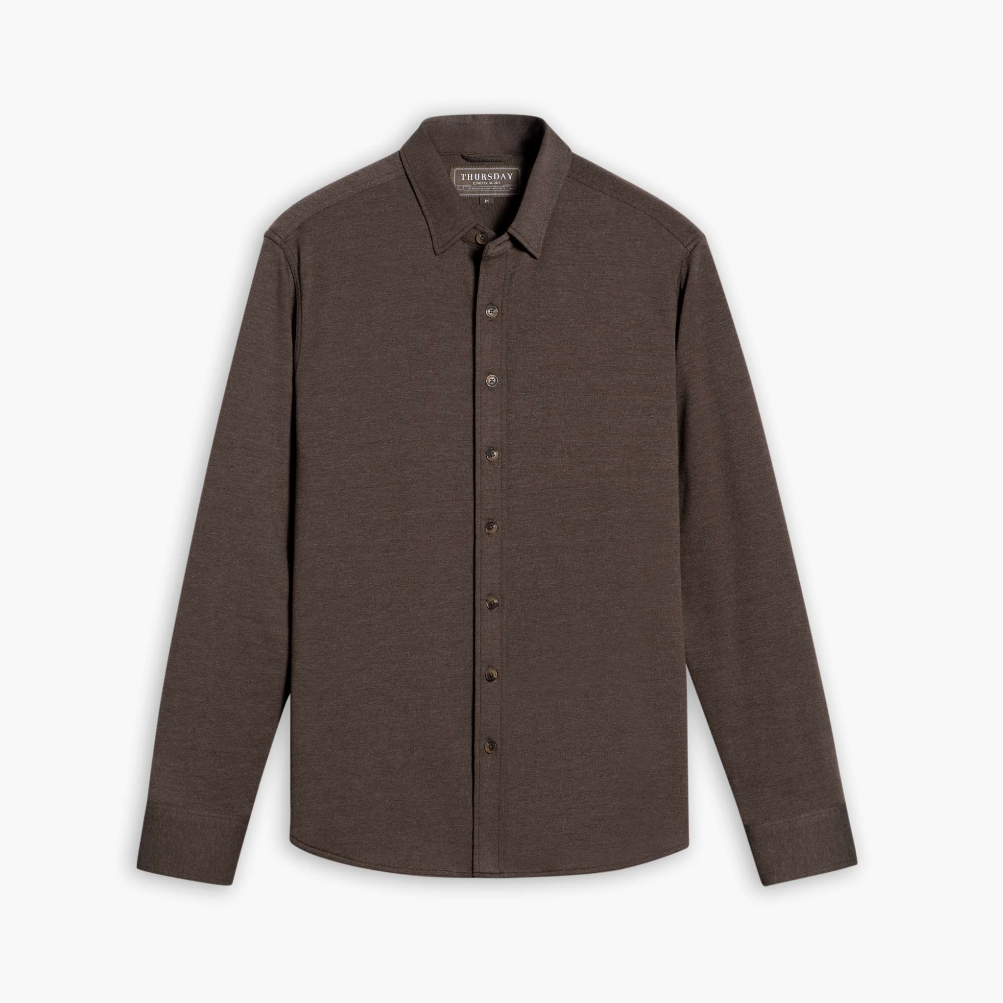 Everyday Button Down Shirt Brown