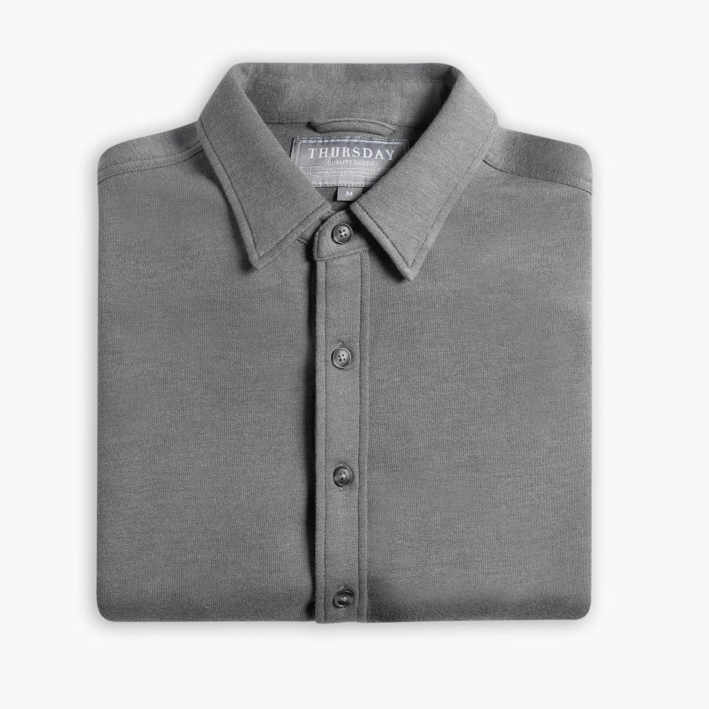 Men's Everyday Button-Down Shirt in Grey - Thursday Men's Everyday Button-Down Shirt in Grey - Thursday