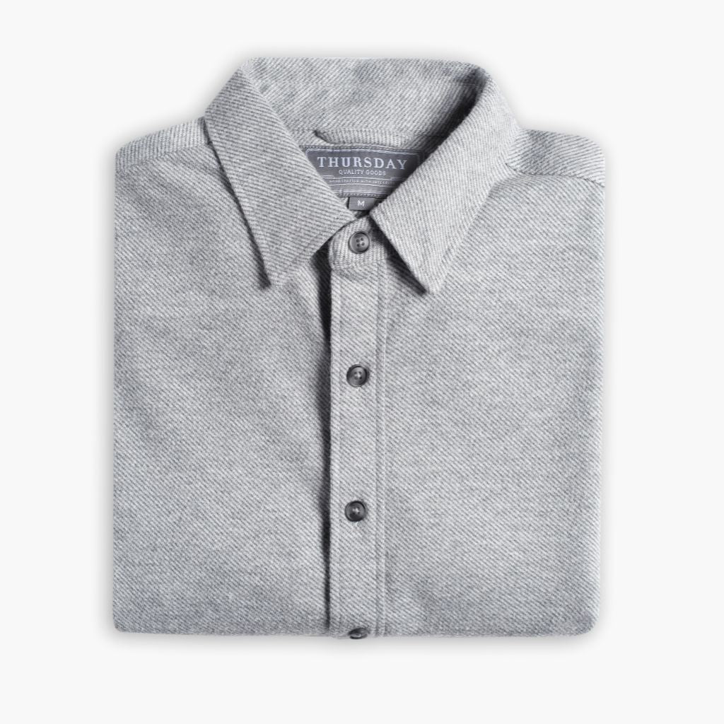 Men's Everyday Button-Down Shirt in Light Grey - Thursday Men's Everyday Button-Down Shirt in Light Grey - Thursday