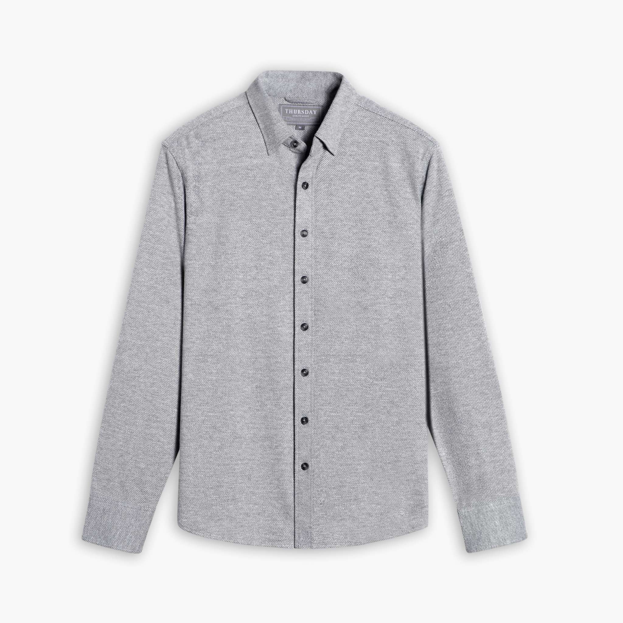 Mens grey button down dress shirt best sale