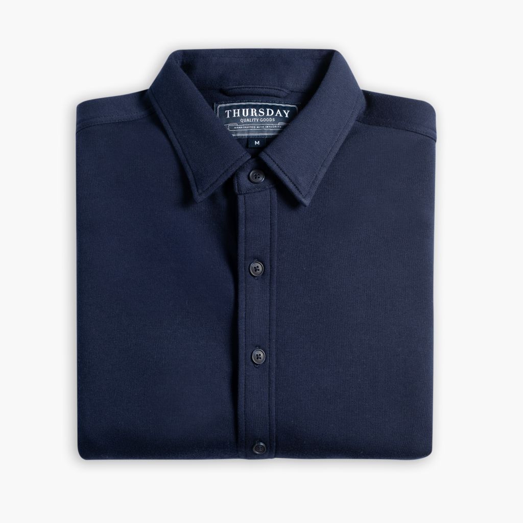 Men's Everyday Button-Down Shirt in Navy Blue - Thursday Men's Everyday Button-Down Shirt in Navy Blue - Thursday