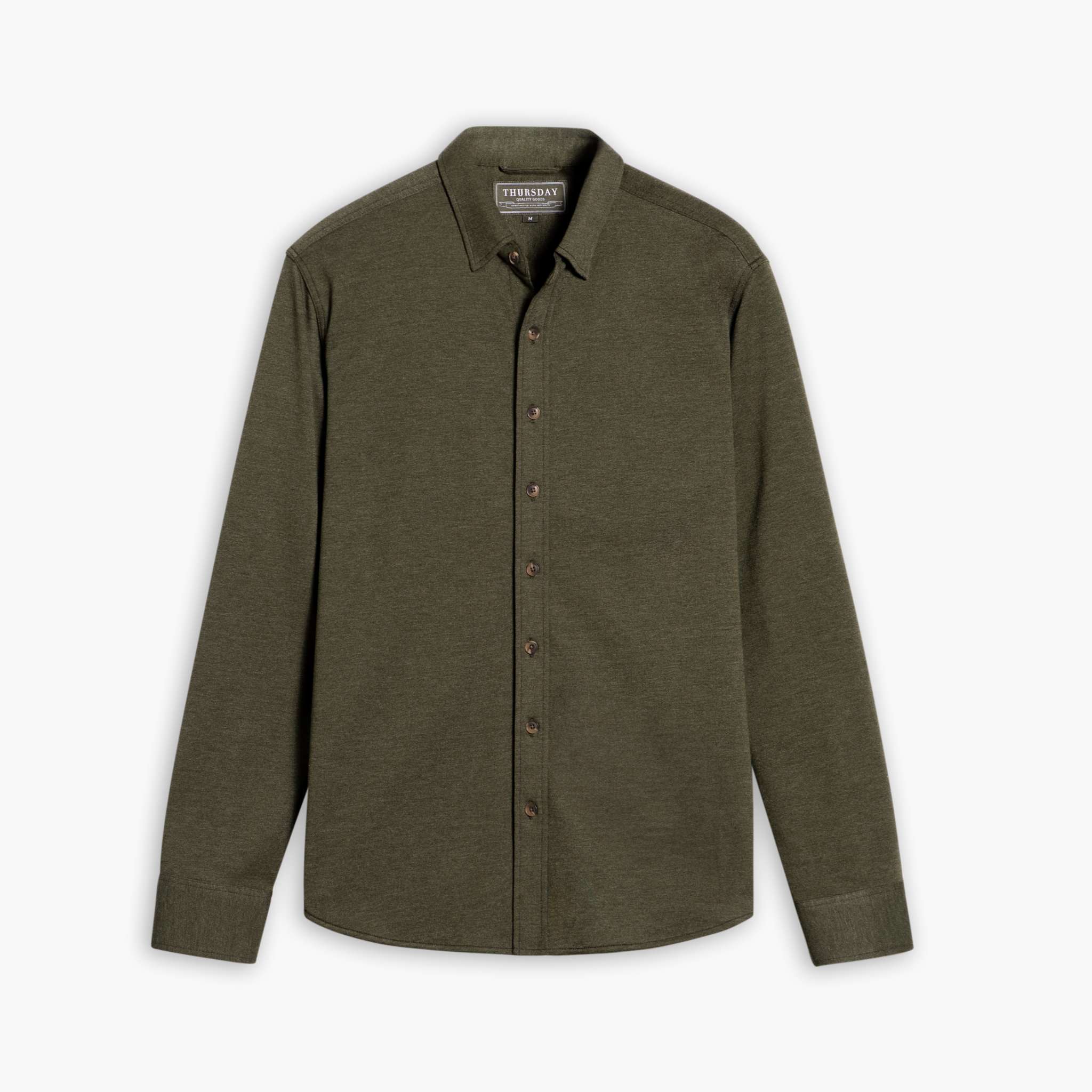 Everyday Button-Down Shirt Olive - Main Image