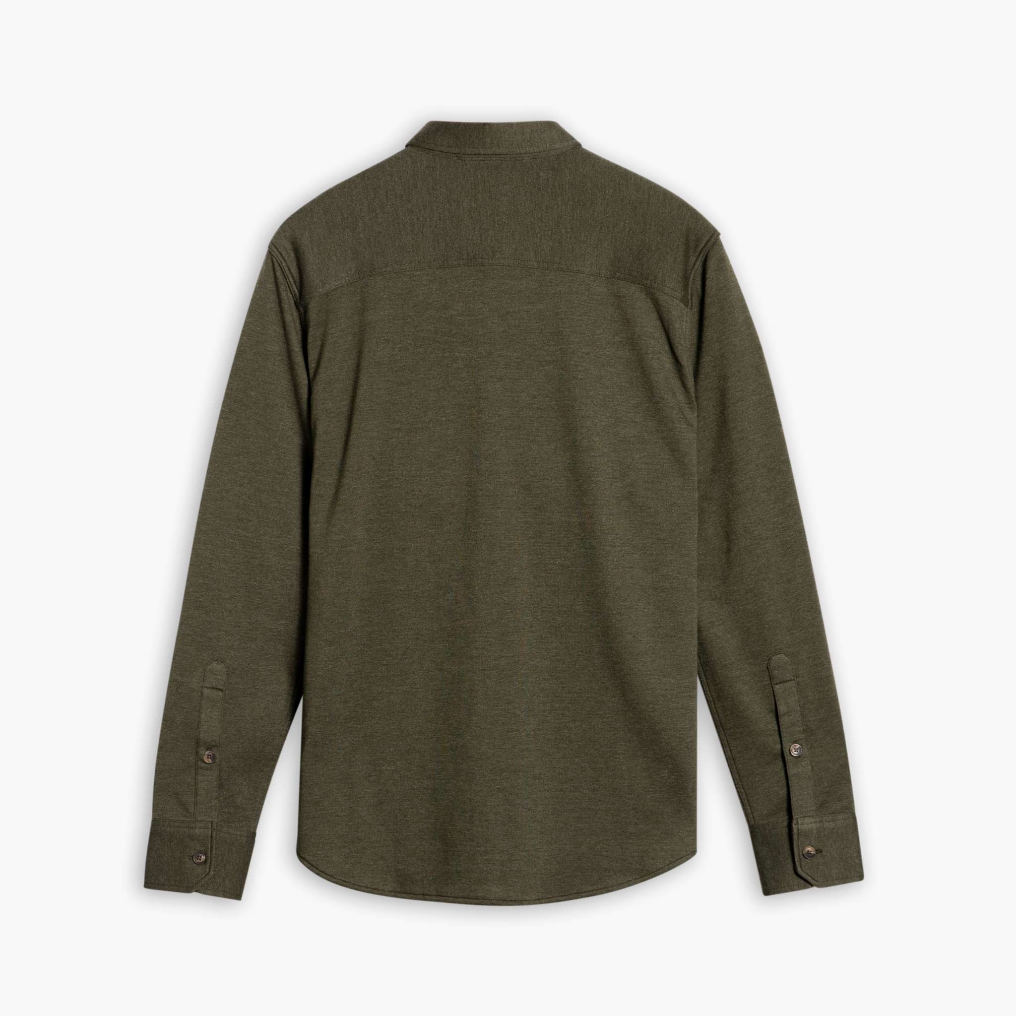 Men's Everyday Two Pocket Button-Down Shirt in Olive Green