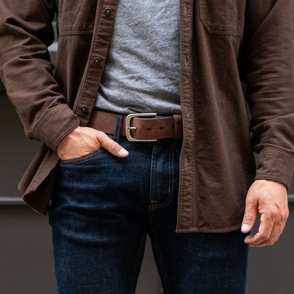 Men's Heritage Leather Belt | Black Matte