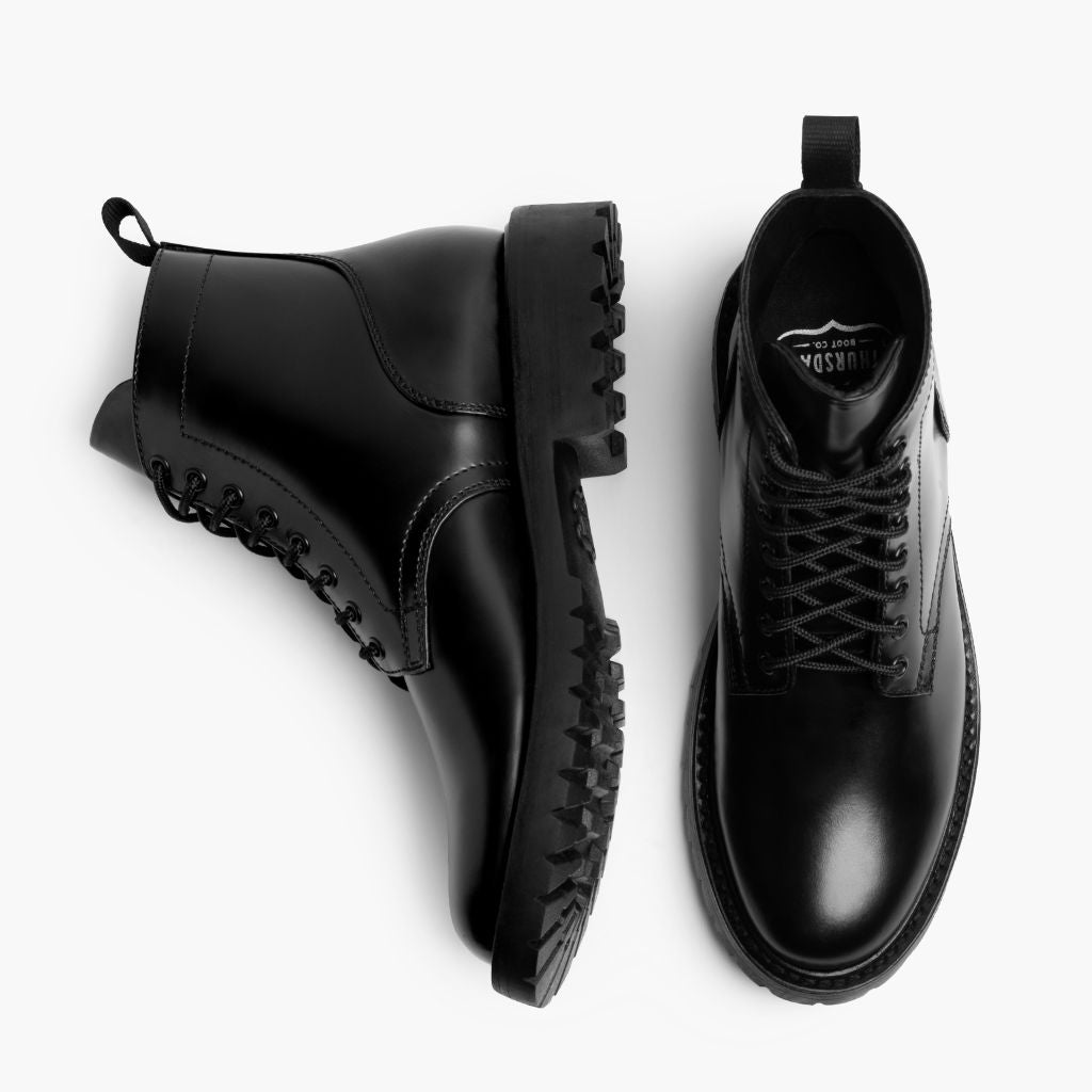 Thursday Boot Company Men's Black Leather Lace-Up Size 13