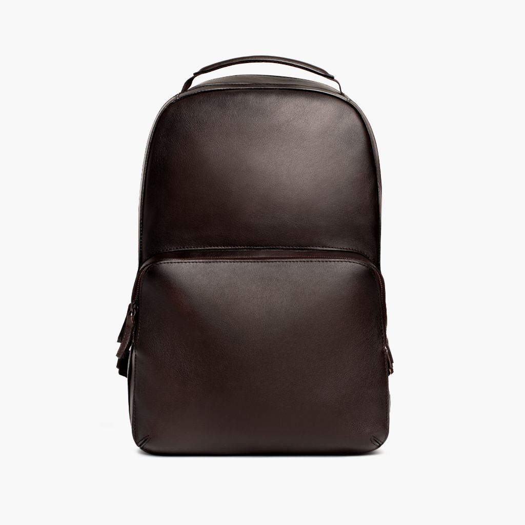 black or brown leather backpack Thursday Boot Company Men's Old English Brown Leather Perfecto Backpack