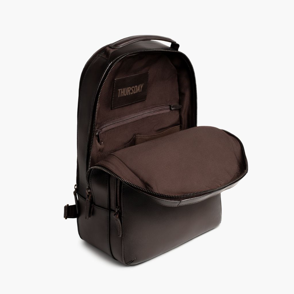 british leather backpack Men's Perfecto Backpack in Brown 'Old English' Leather