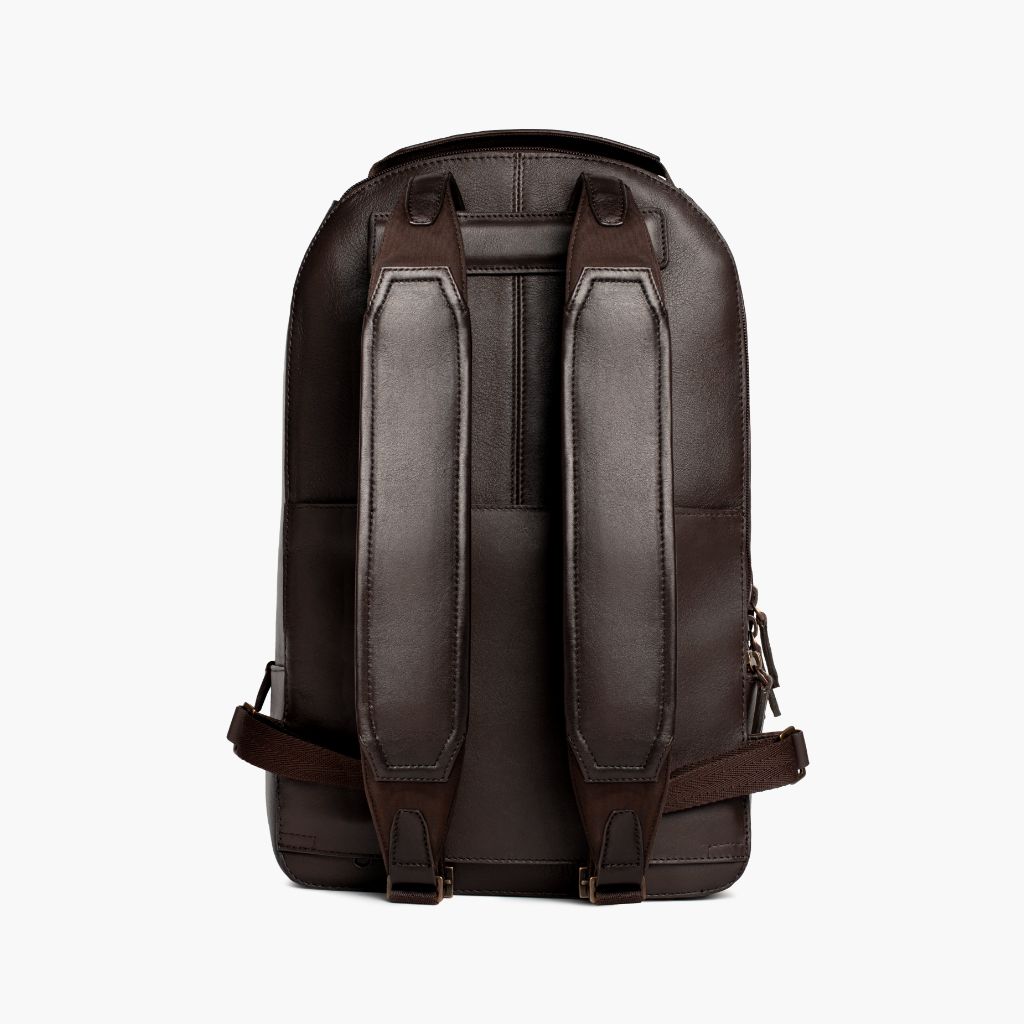 aston leather small leather backpack Aston Leather 535BP Brown Valley Backpack