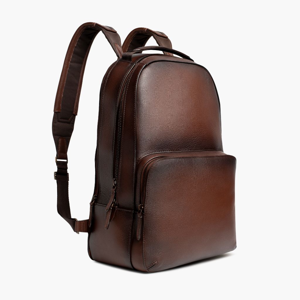 A high quality brown backpack