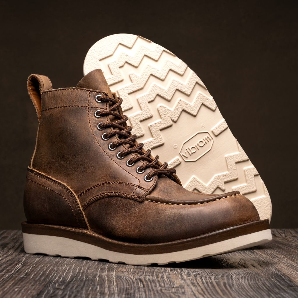 Men's Builder Boot In Brown Folklore Leather - Thursday