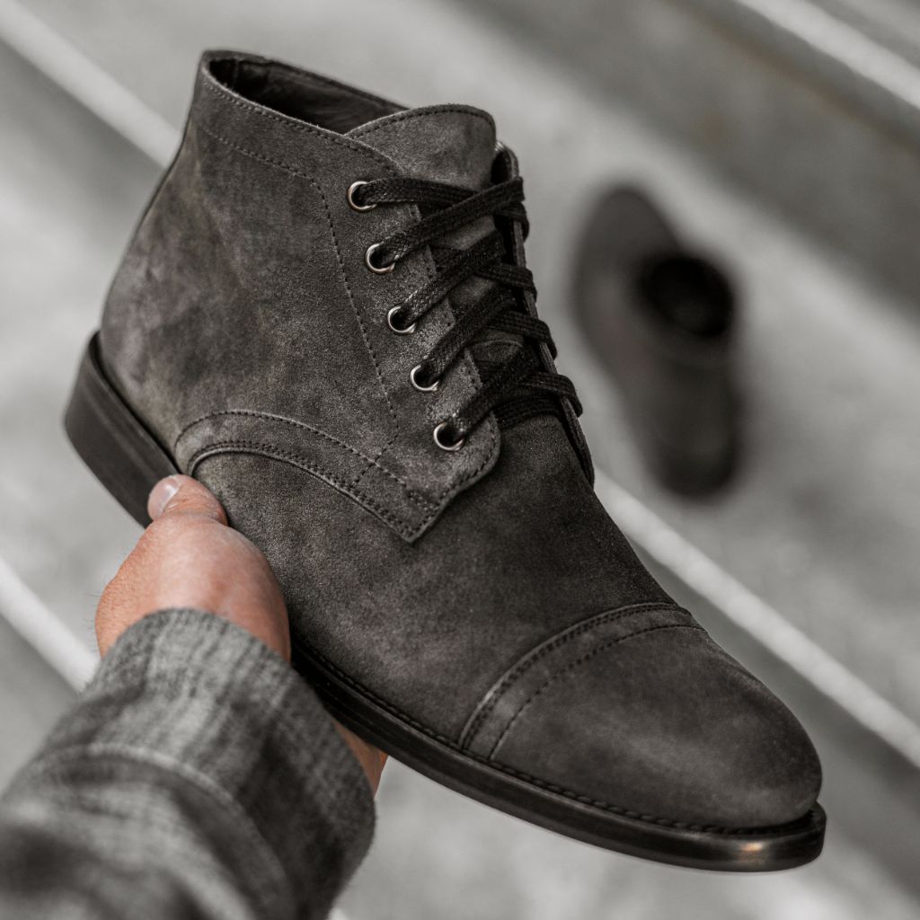 Men's Cadet Lace-Up Boot In Brown 'Rich Mahogany' Leather - Thursday