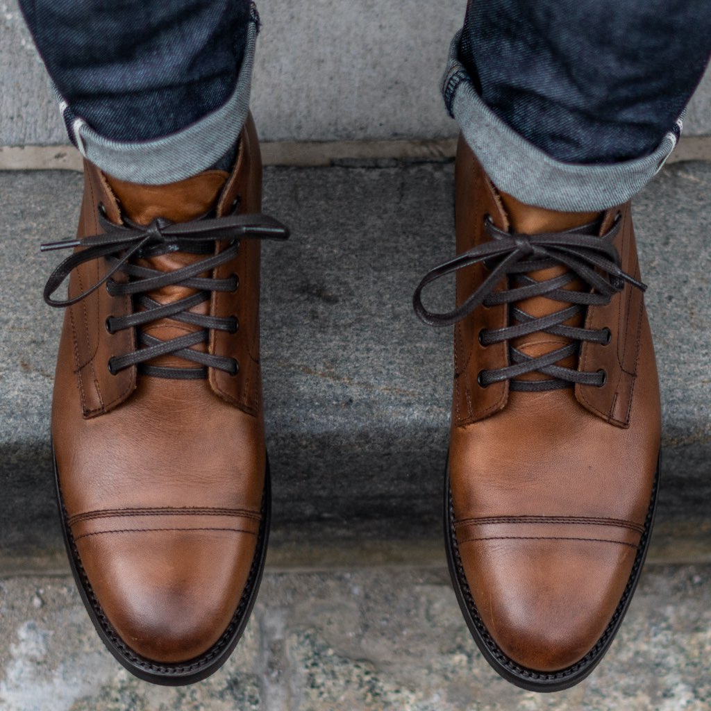 Men's Cadet Lace-Up Boot In Walnut Tan Leather - Thursday Boot Company