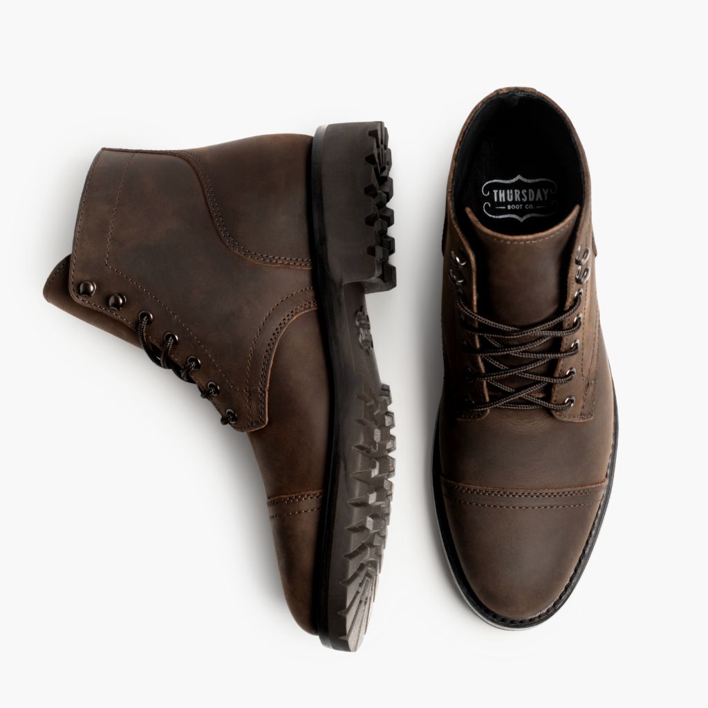 Boot Company Thursday Boots Uk Men's Vanguard Lace-Up Boot In Burnt Copper Thursday Boot Company
