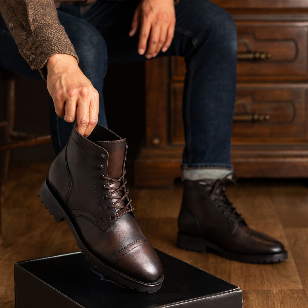 Men's StormKing® Captain Lace-Up Boot In Black Coffee Thursday