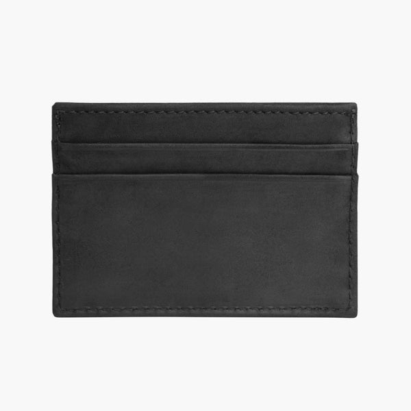 Leather Card Holder | Black Matte
