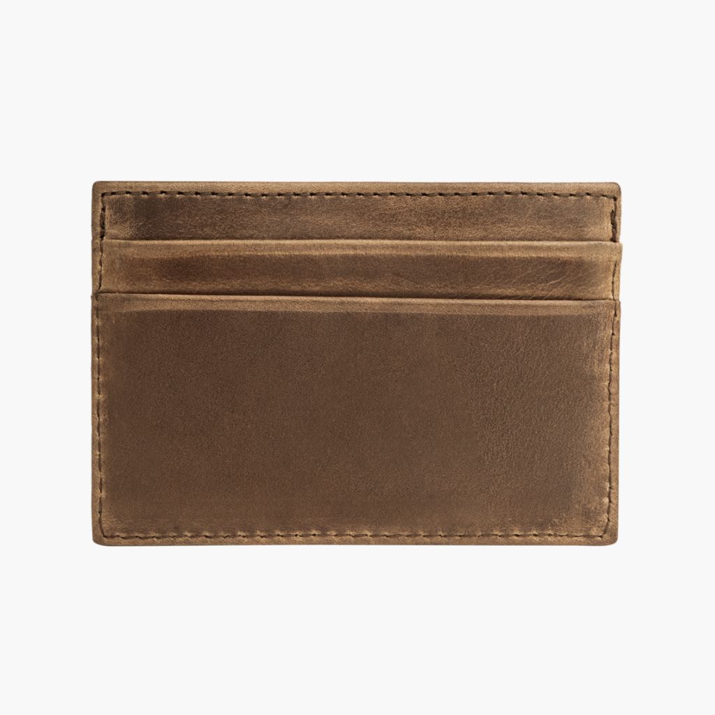Minimalist Leather Card Holder in Natural Chromexcel - Thursday