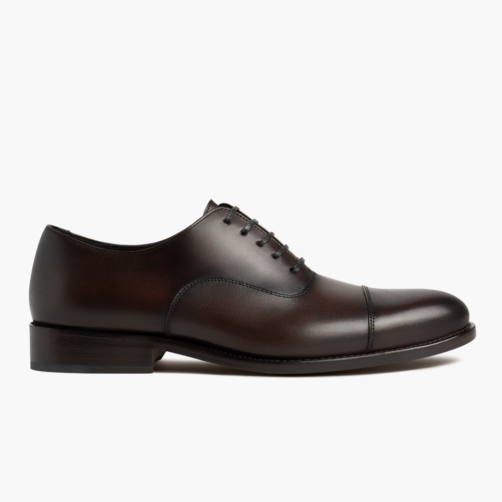 Men's Statesman Dress Shoe in Brown 'Cacao' Leather - Thursday