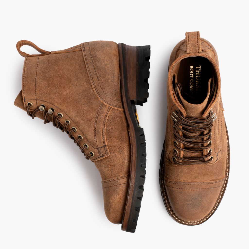 Men's Challenger Boot In Tan 'Badland' Leather - Thursday