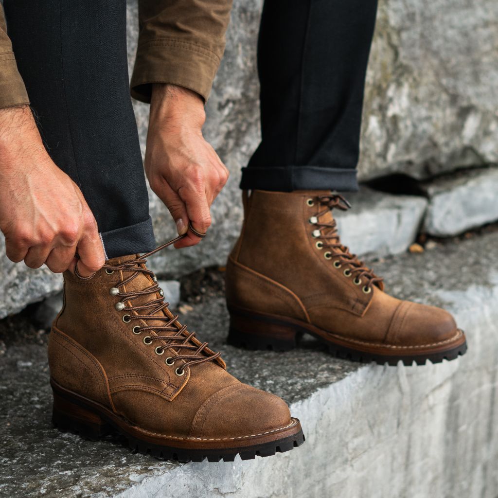 Men's Challenger Boot In Tan 'Badland' Leather - Thursday