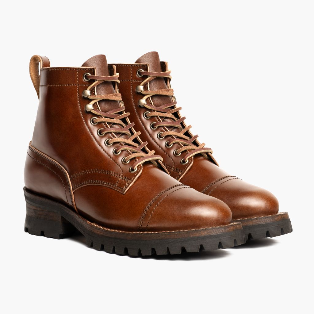 Men's Challenger Boot In Coffee Skinki Cordovan Leather - Thursday
