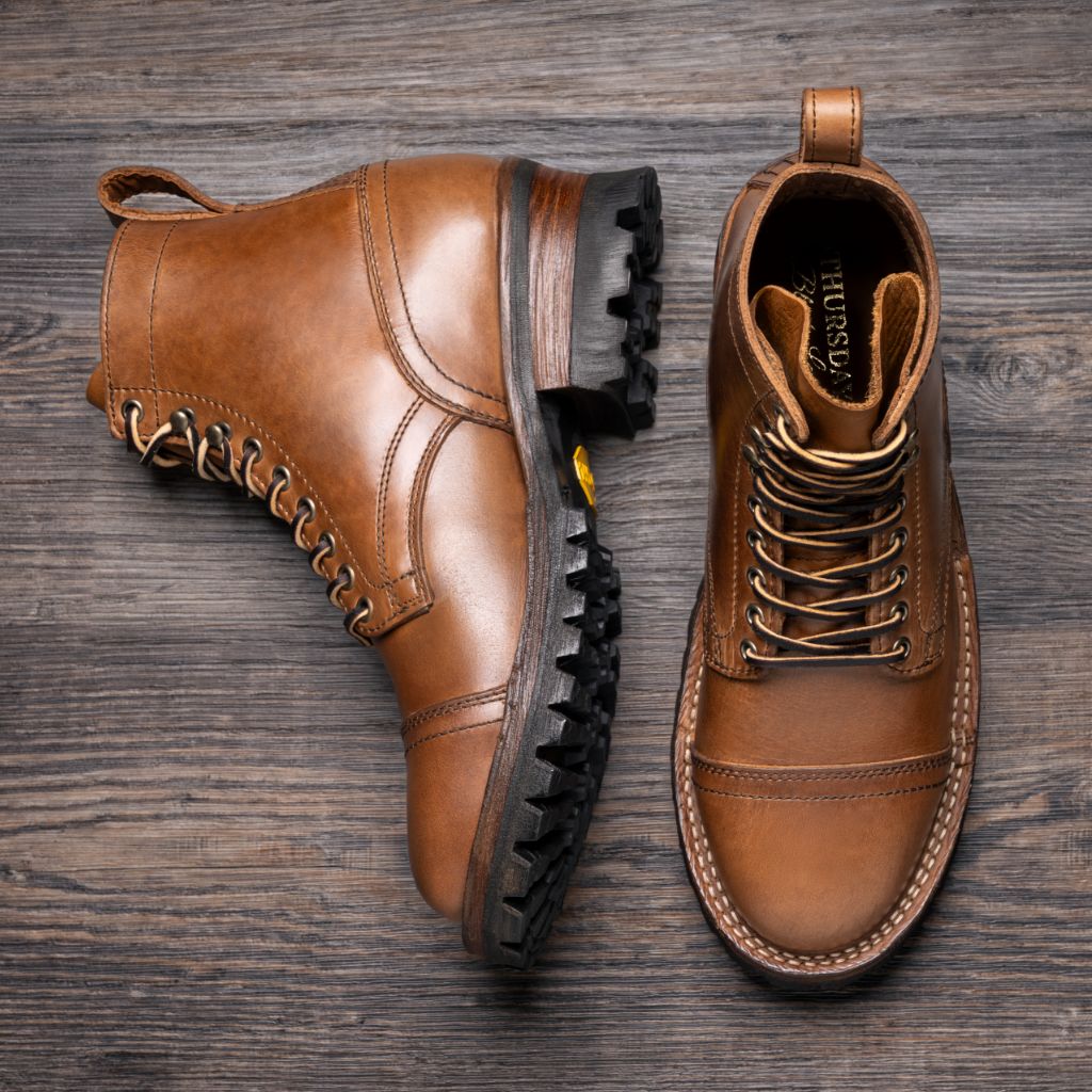 Men's Challenger Boot In Brown Sesame Double Shot Leather - Thursday