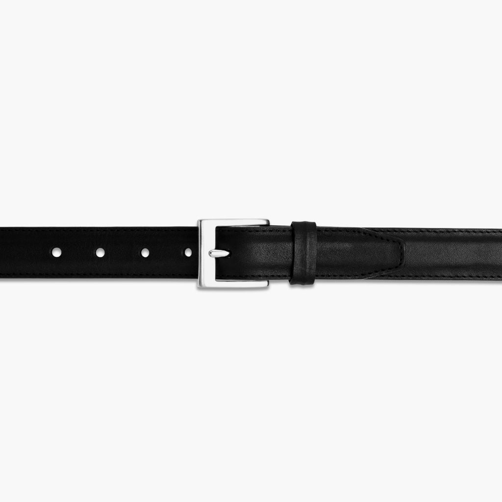 Thursday Boot Company Black Leather Belt with Silver Buckle Men main image 4