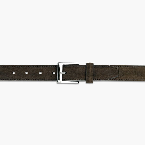 Men's Classic Leather Belt | Dark Olive Suede
