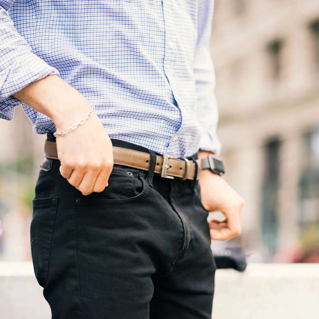 Men's Classic Leather Belt In Natural Horween® CXL - Thursday Boots