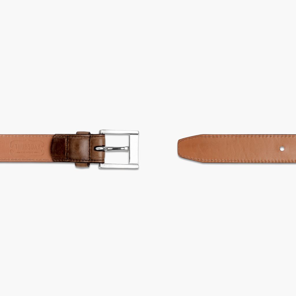 Men's Classic Leather Belt In Natural Horween® CXL - Thursday Boots