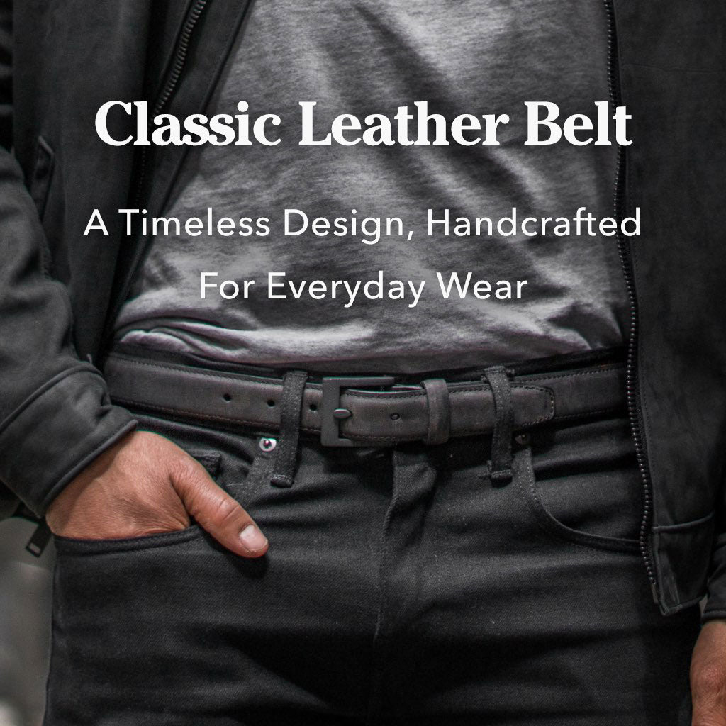 Men's Luxury Leather Belt, Fashion Leather Waist Belt For Men