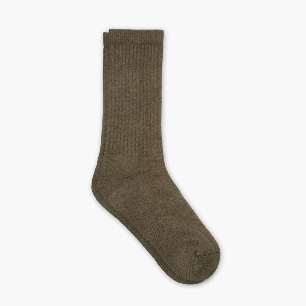 Men's Cotton Crew Sock in Olive Greenby Thursday Boot Company