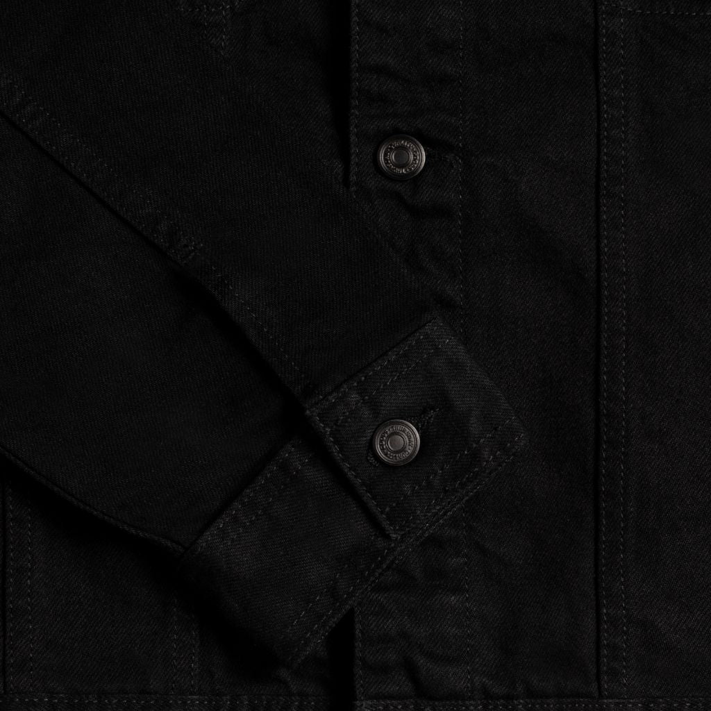 Men's Denim Trucker Jacket in Pitch Black - Thursday