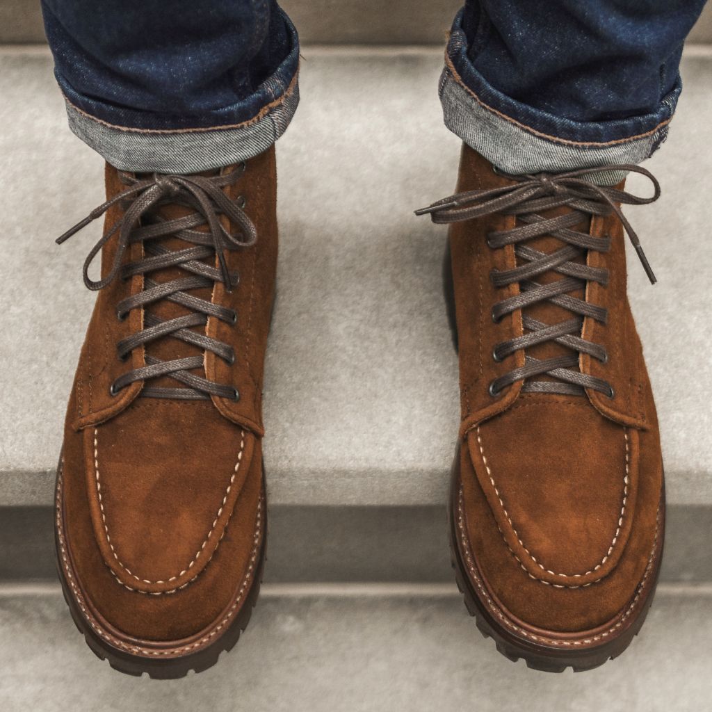 Thursday Diplomat Moc Toe Brown Nubuck Lace Up Boots Men\'s Size 10.5 Leather Men main image 2