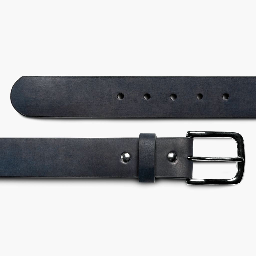 Men's Heritage Leather Belt In Marino (Blue) Matte - Thursday Boots