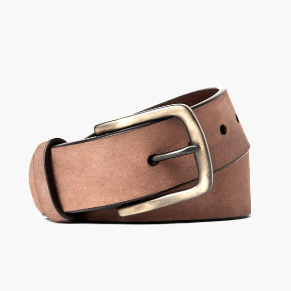 Terracotta leather belt - URSOA Terracotta