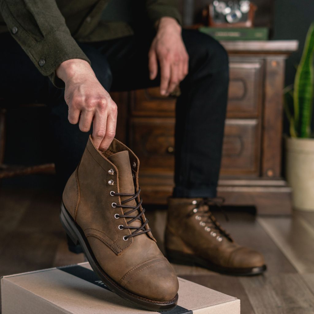 thursday boots captain tobacco Men's Heritage Captain Boot In Vintage Tobacco Leather thursday boots captain tobacco Men's Heritage Captain Boot In Vintage Tobacco Leather